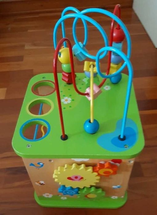 Brinquedo madeira encaixe