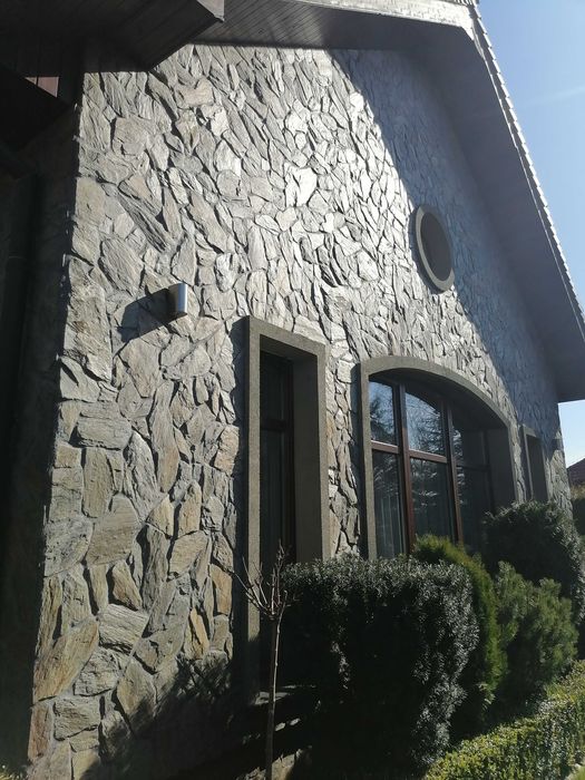 Łupek szarogłazowy na elewację ścianę taras gr 1-3 cm kamień naturalny