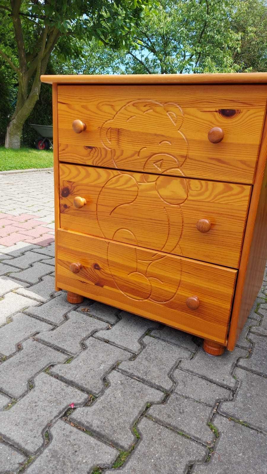 Przewijak z komodą i łóżeczkiem. Drewno!
