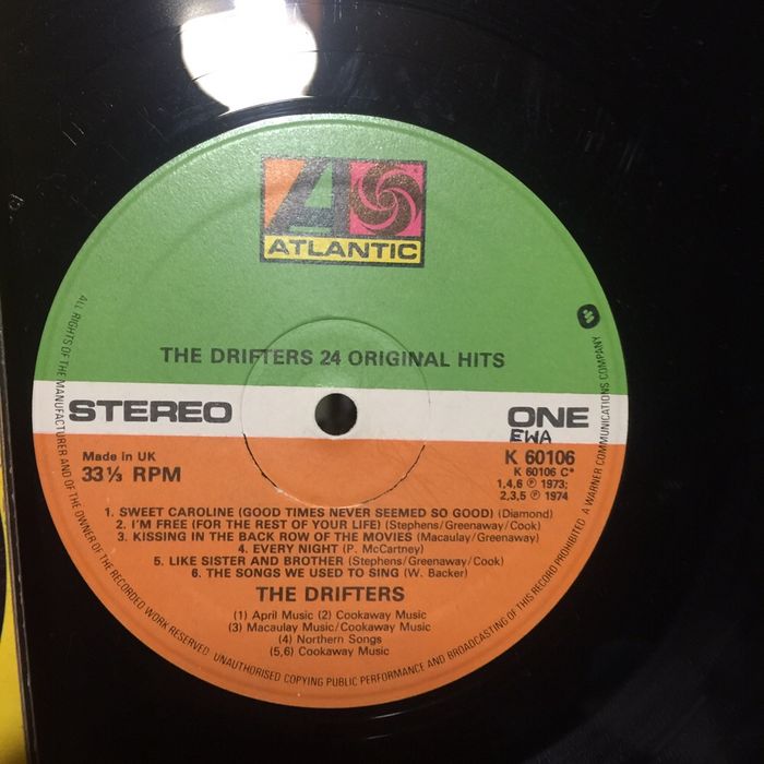 Vinil: The Drifters - 24 Original Hits - 1974