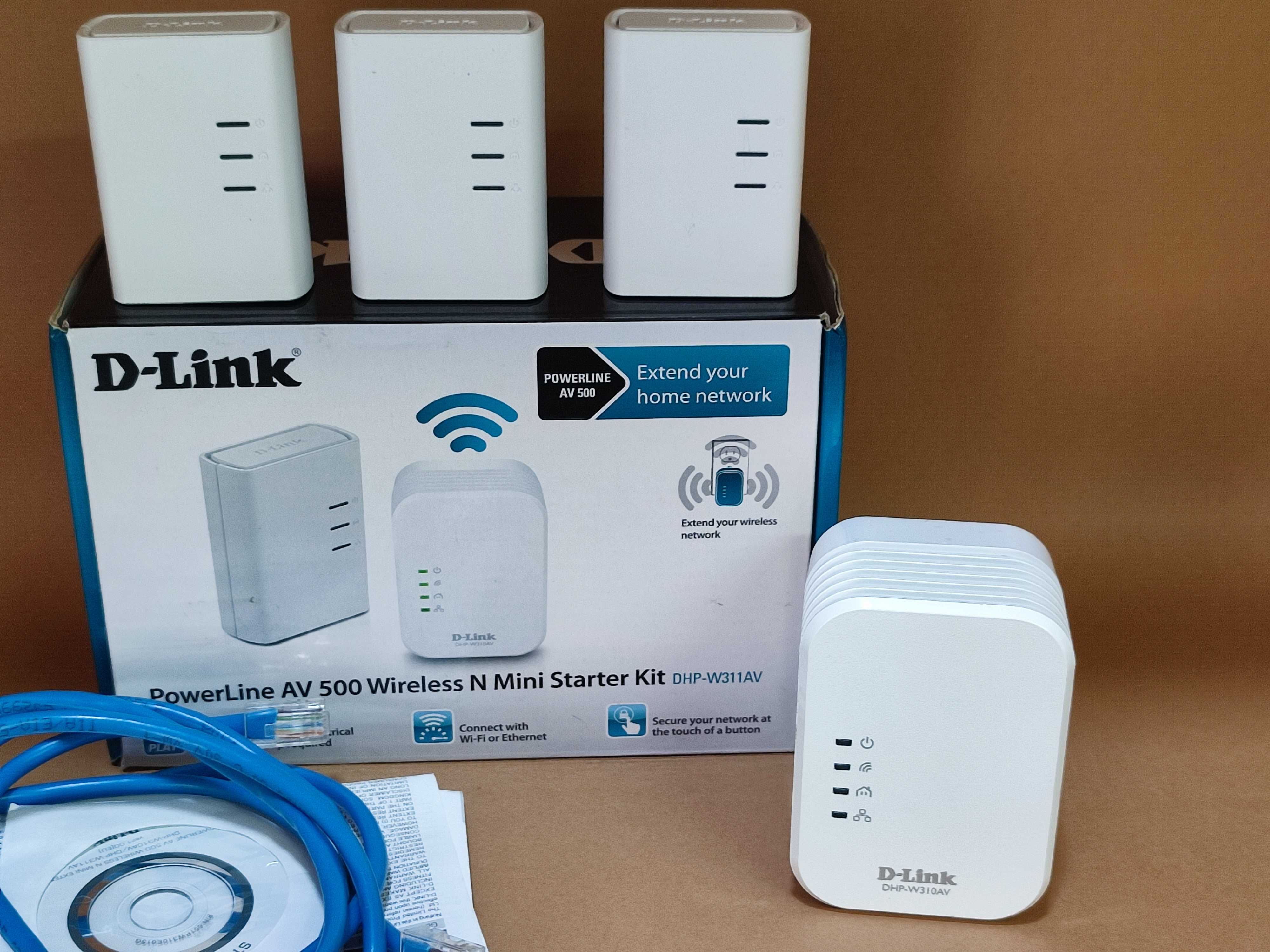 Kit 4x Powerline AV500 Wi-Fi D-Link Repetidor