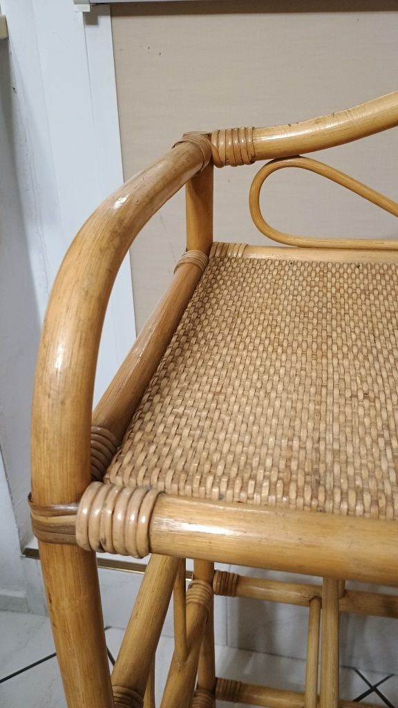 Etażerka rattan wiklinowy Boho regalik regał szafka