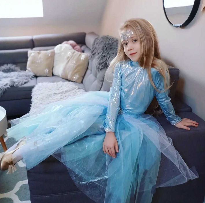 przebranie strój karnawałowy Elza Elsa kraina lodu