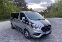 Transport Wynajem busa z kierowcą 9 osobowy Ford Transit Custom 2023