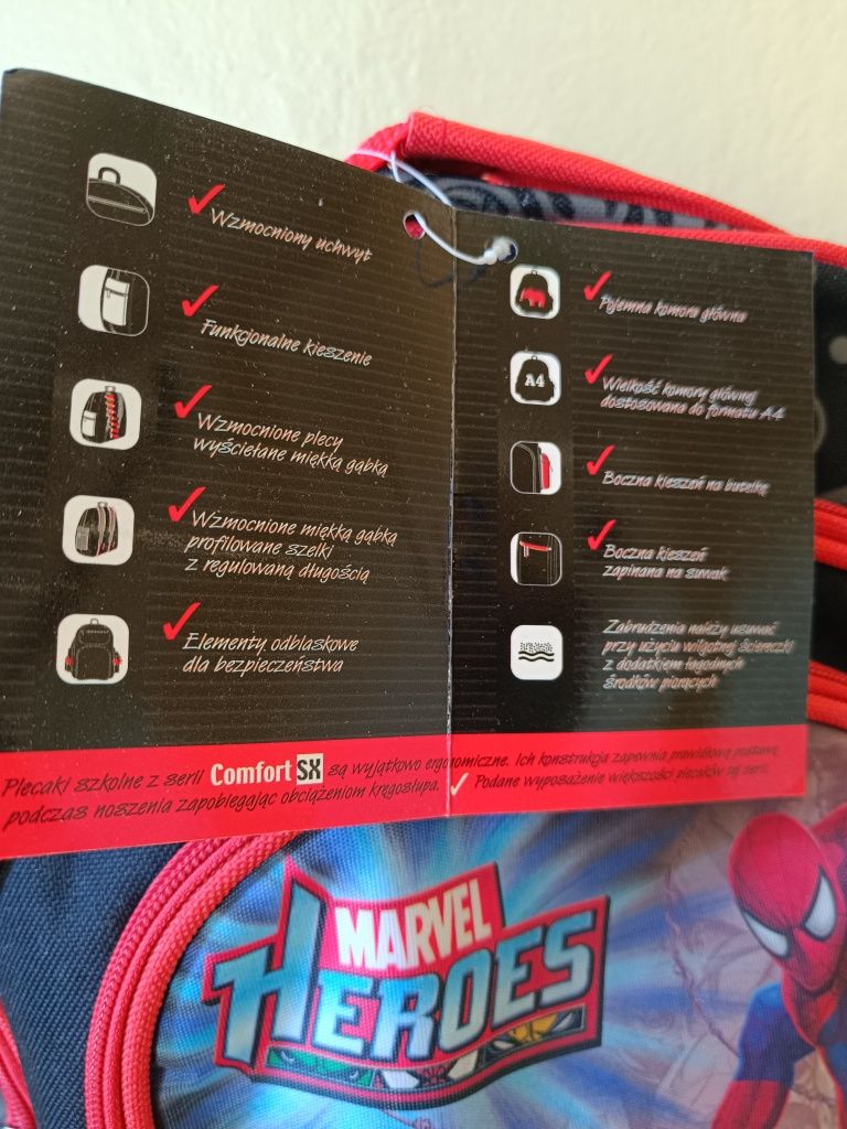 Nowy Plecak Marvel dla chłopca