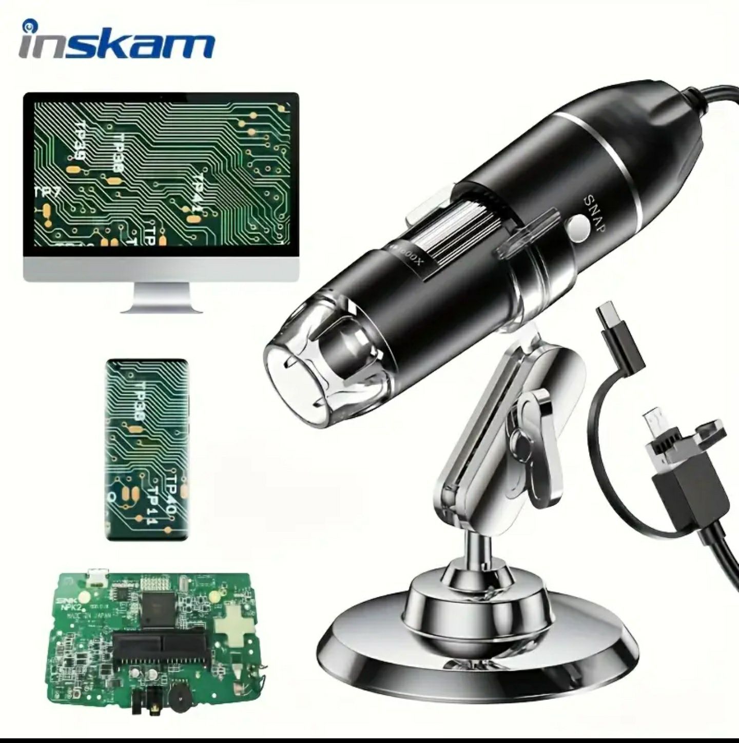 Mikroskop cyfrowy idealny np  do naprawy elektroniki