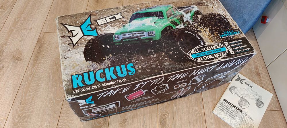 Радіокерований Автомобіль ECX Ruckus 1/10 Monster Truck