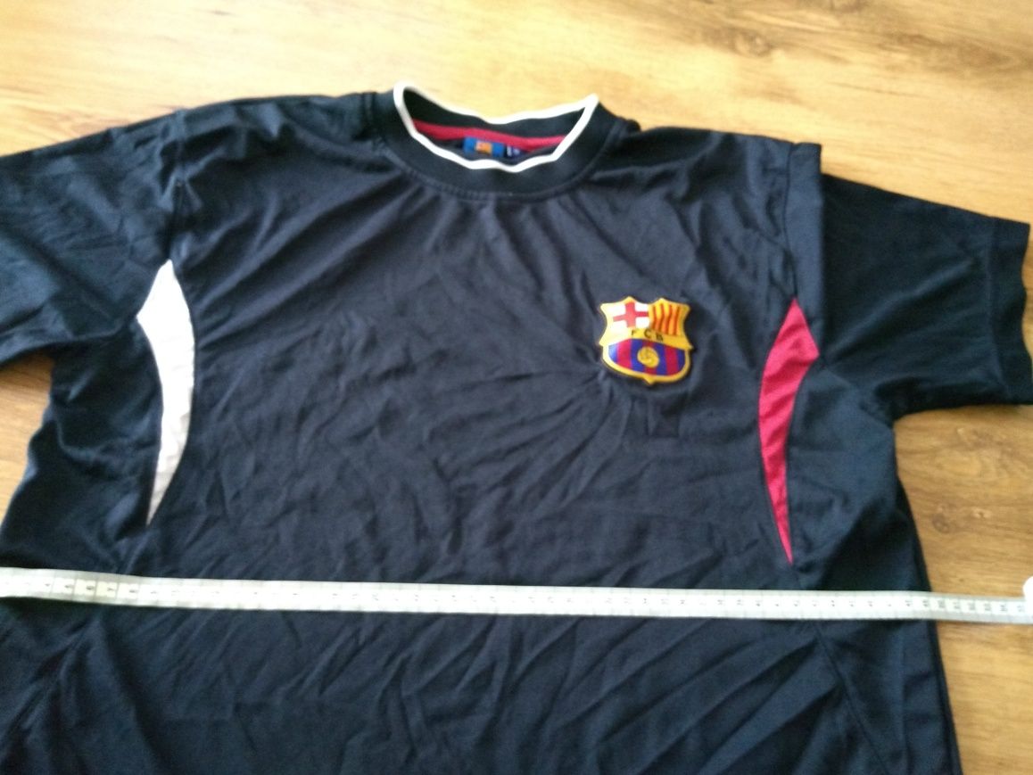 Koszulka piłkarska meczowa Fc Barcelona M Messi L t-shirt sportowa
