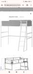 Łóżko VITVAL IKEA 90x200