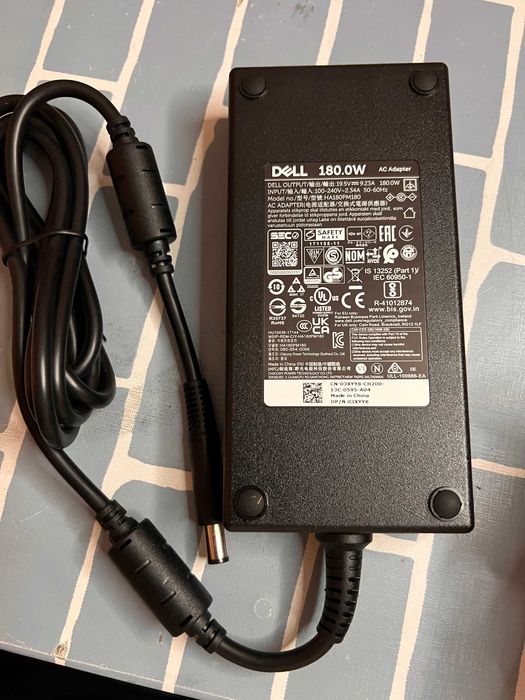 Carregador Dell 180W Original - ponta grossa redonda