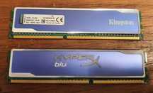 Memória RAM Kingston HyperX Blu 2 x 2GB DDR3-1600 CL9 SDRAM - Porto