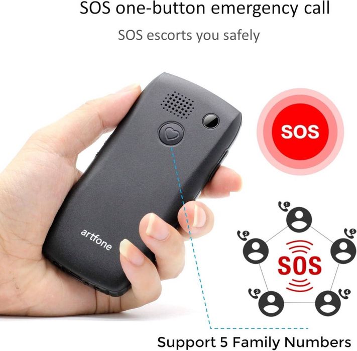 Мобільний телефон Artfone c1 + бабушкафон з великими кнопками