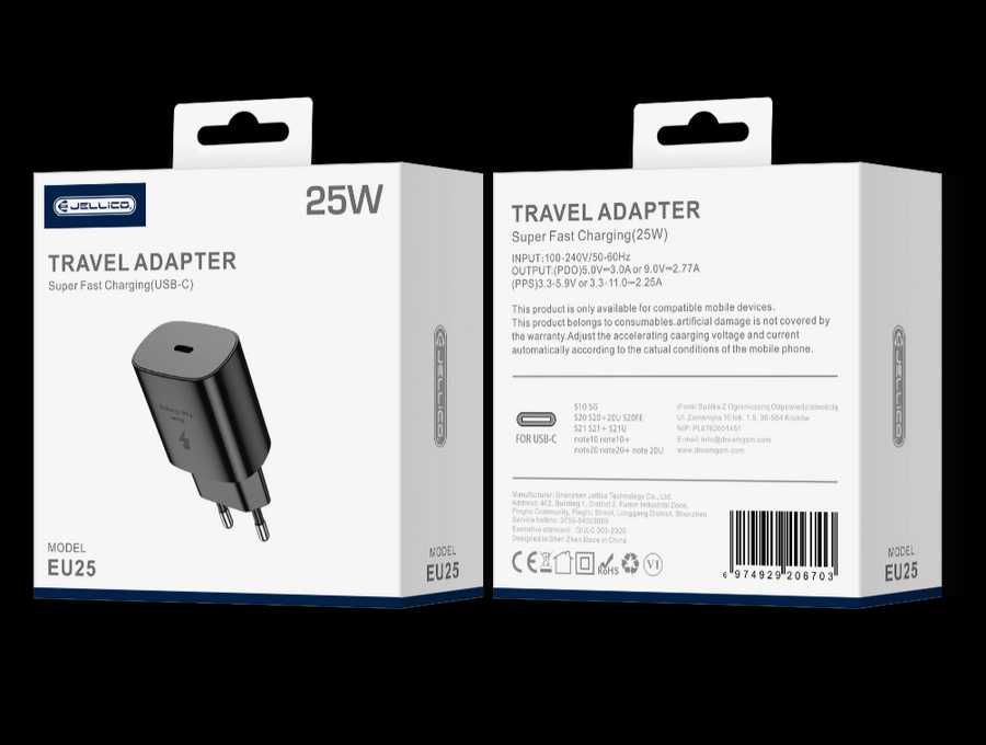 Superszybka Ładowarka 25W PPS do Samsung M55 A34 A35 A36 A54 A55 A56
