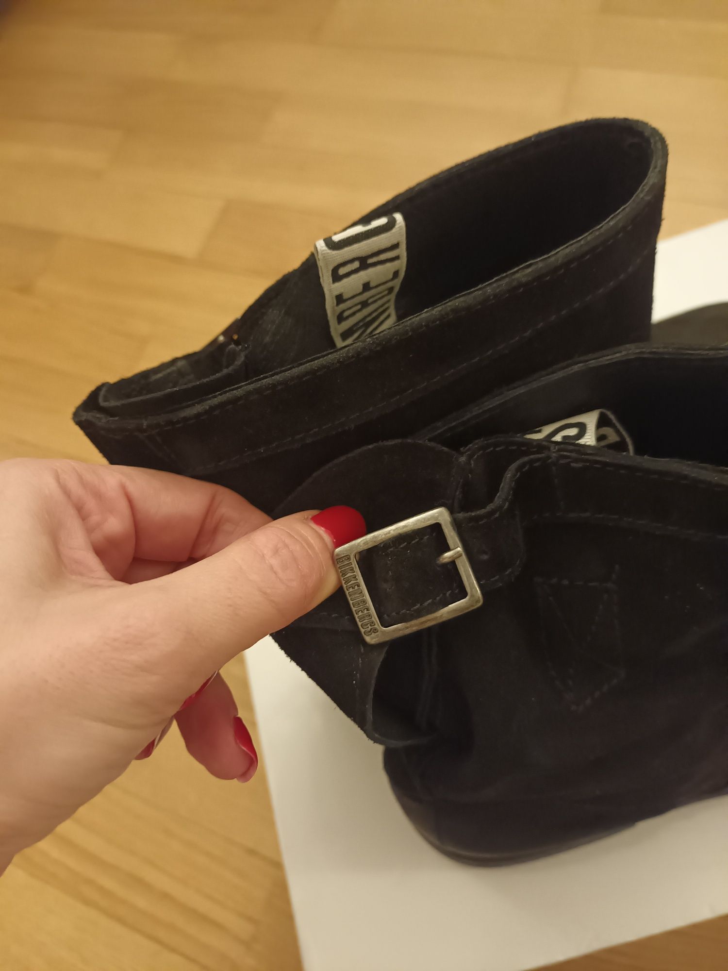 Bikkembergs, botki, nowe, zamsz