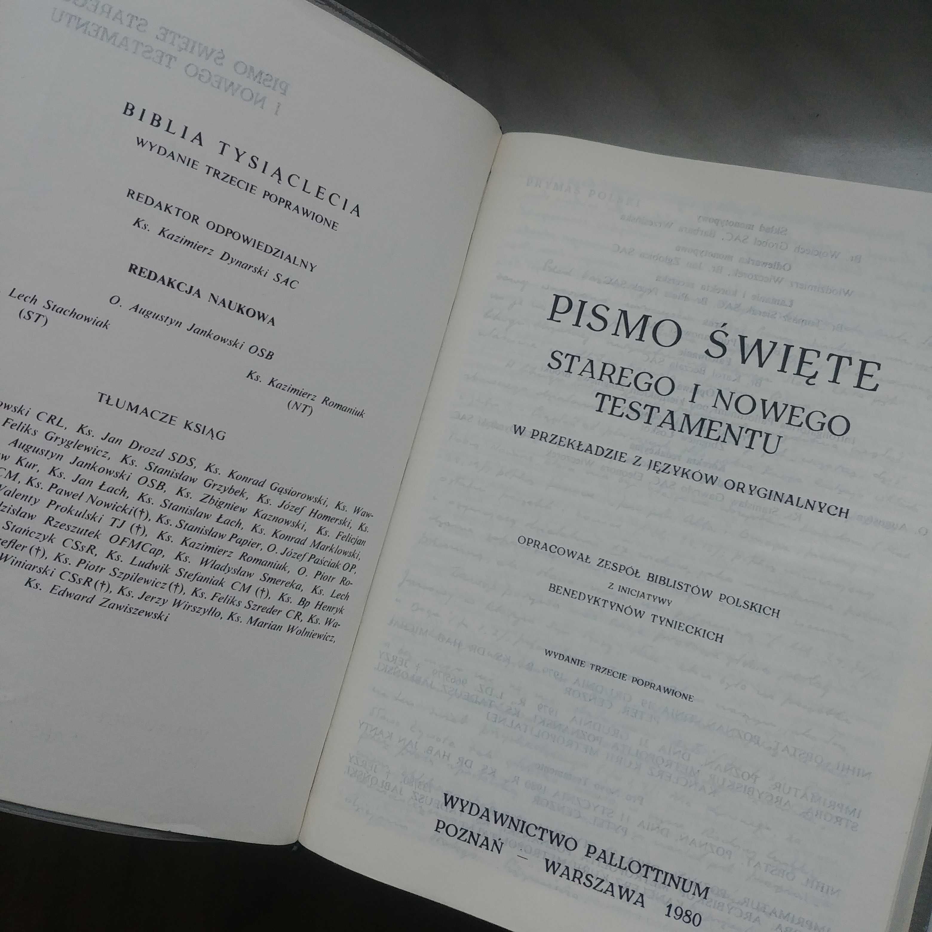 Pismo Święte Biblia Tysiąclecia