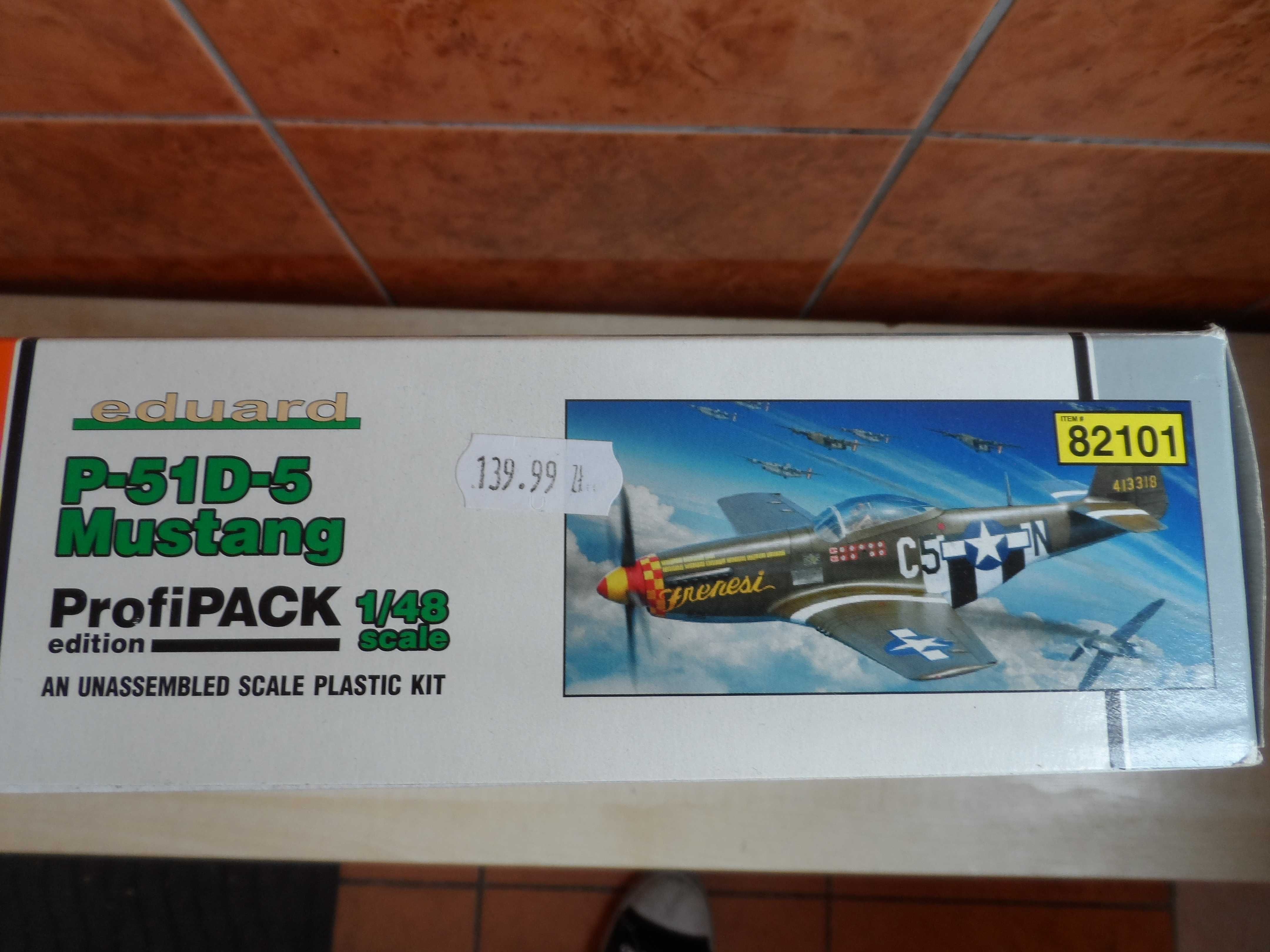 Model samolotu P-51 Mustang skala 1/48 firmy Eduard