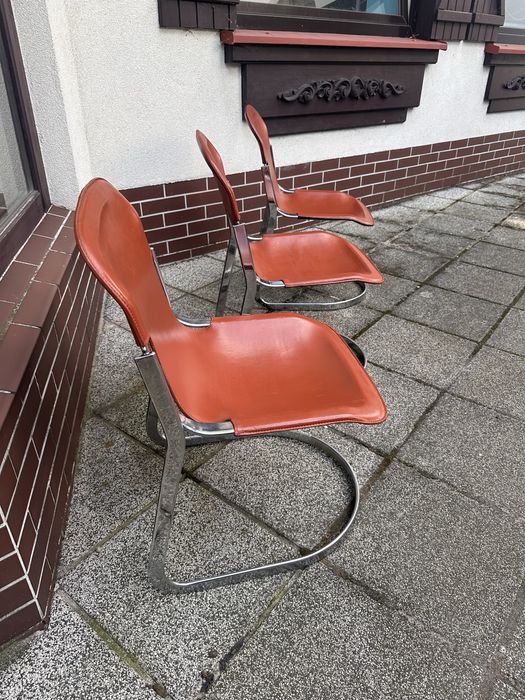 Willy Rizzo dla Cidue krzeslo C2. Wlochy lata 70. Mid century