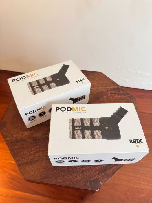 RØDE PodMic – Usado UMA ÚNICA VEZ – Como Novo!