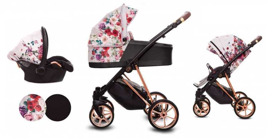 Wózek Babyactive MUSSE Rose (dark light) 3w1