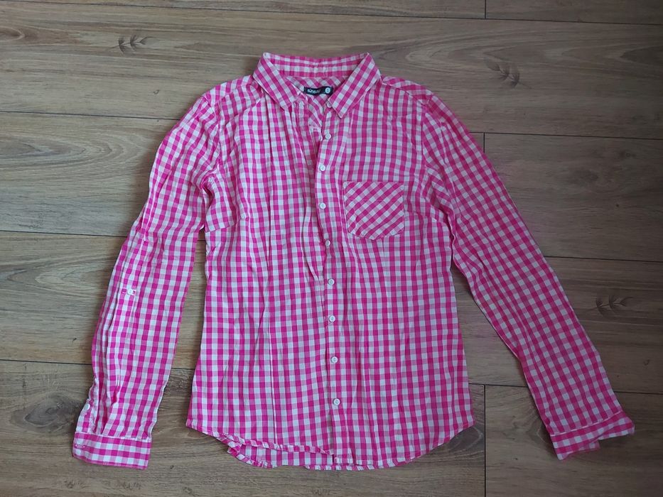 Różowa koszula w kratę sinsay rozm. 36 S
