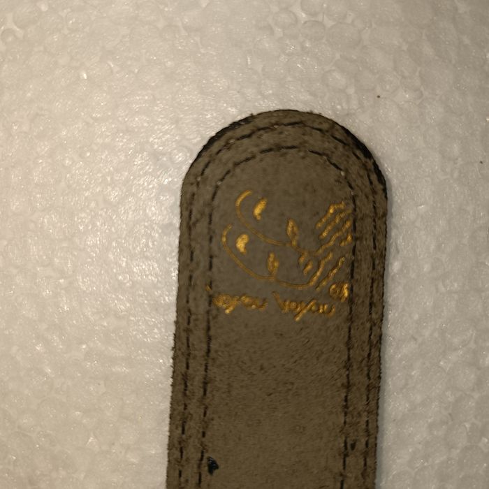 Cinto em Pele de qualidade Vintage Fivela Psicadélica Tecido em Metal