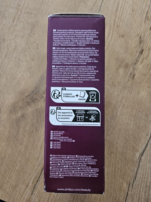 Maszynka do golenia damska na sucho I mokro