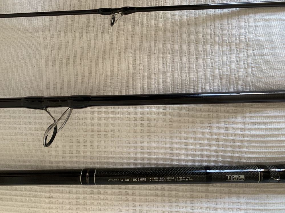 Cana corrico Daiwa Procion 4,57m ação 50-150gr