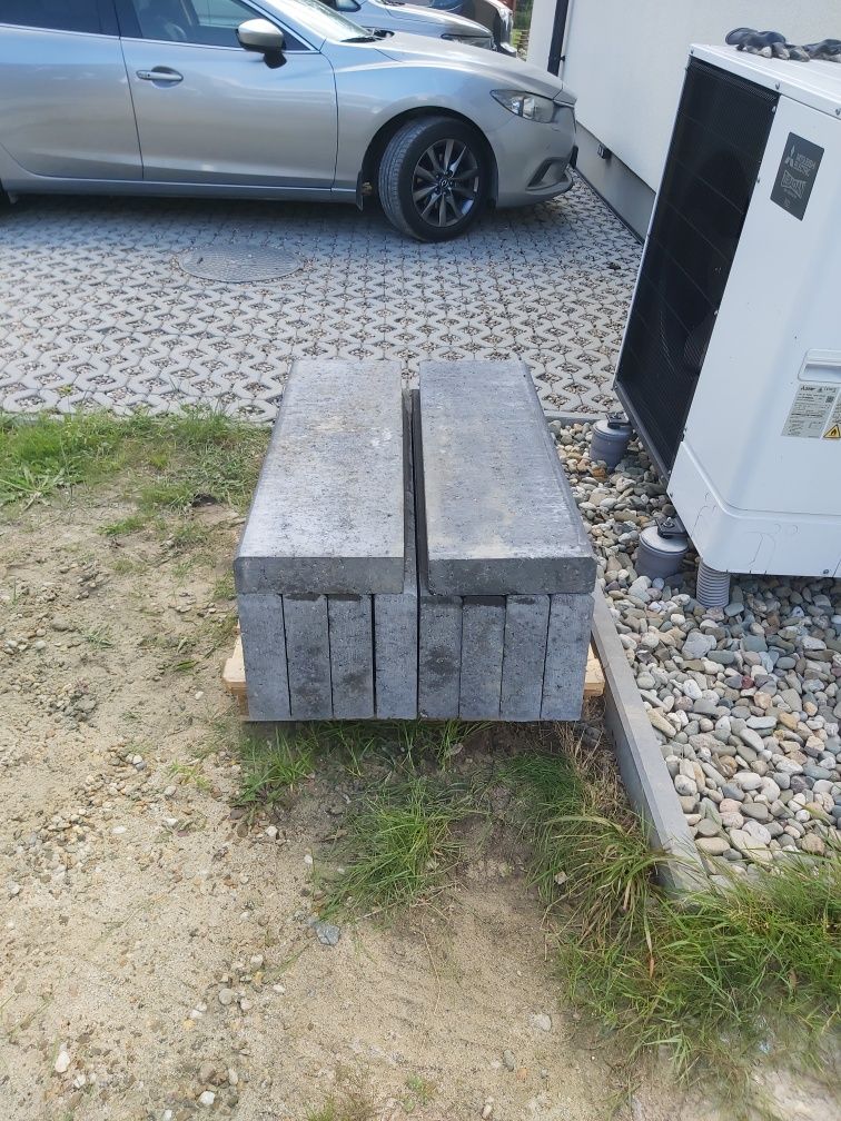Obrzeże trawnikowe, krawężnik 8x100x30 grafit POLBRUK