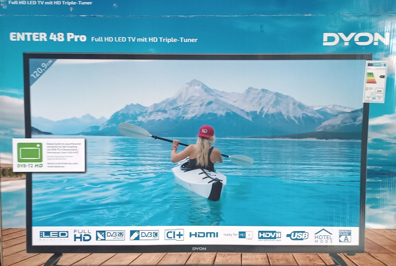 Продам б/в телевізор DYON 48" без Smart tv