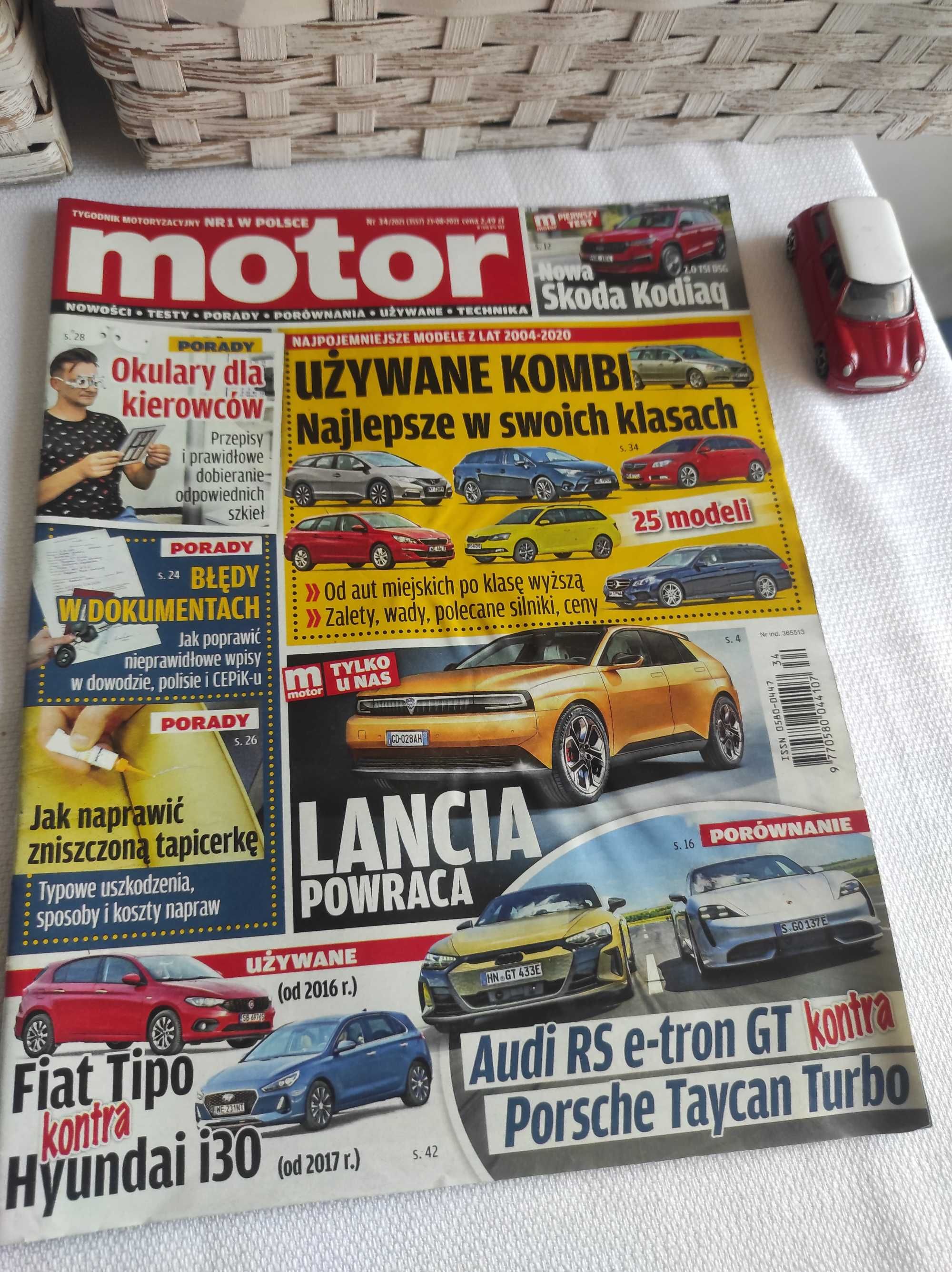 Czasopismo Motor WYSZUKAJ Auto 34/2021 A6 seria 8 Tipo Delta Master