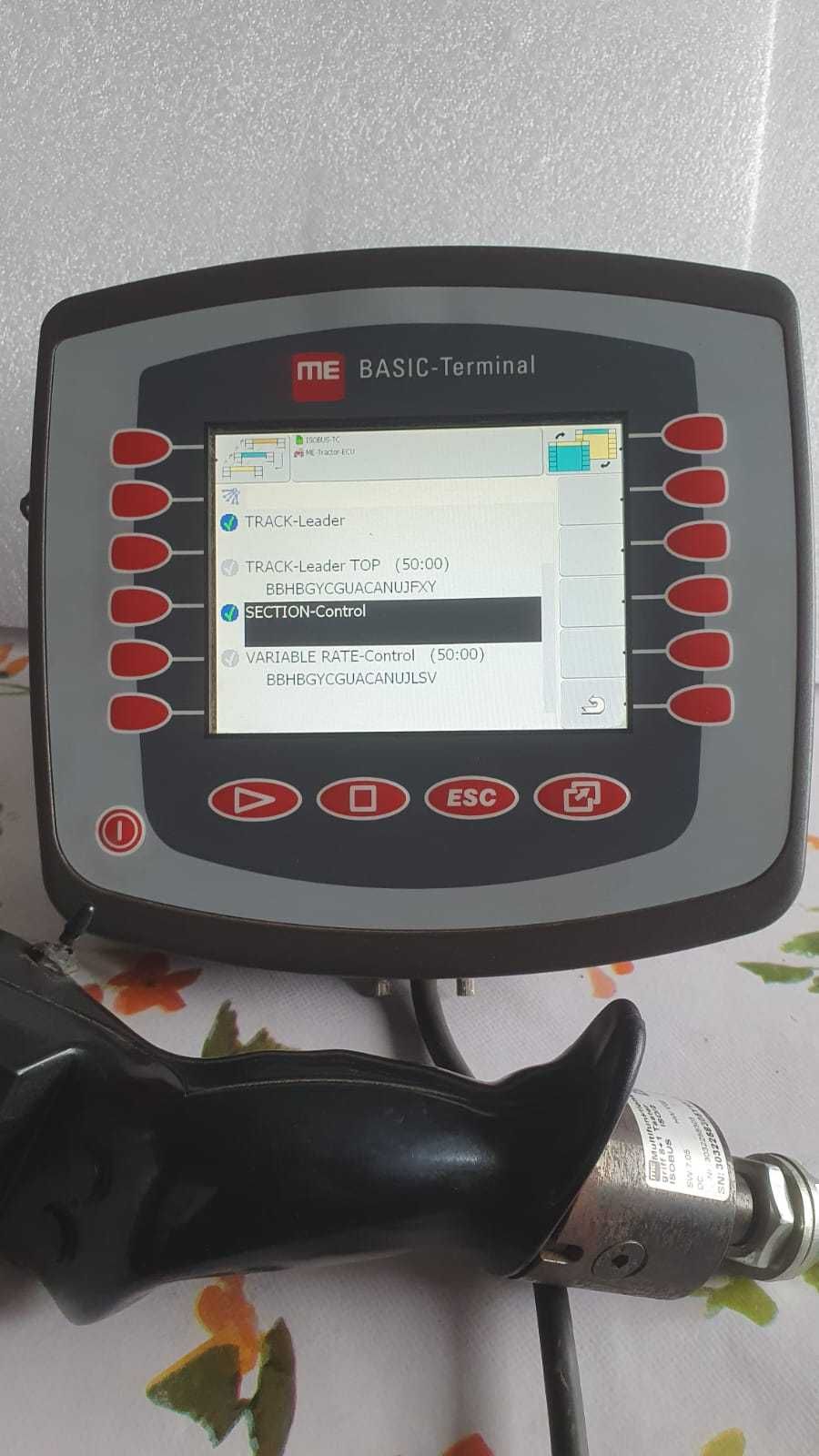 Terminal Isobus Muller Basic Section Control i Joystik , nawigacja
