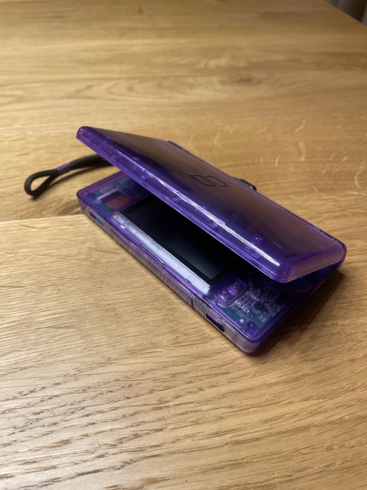 Nintendo ds lite przezroczysty fioletowy