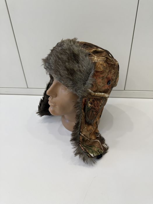 Ушанка realtree камуфляжна y2k rap sk8 / шапка ушанка ю2к реп ск8