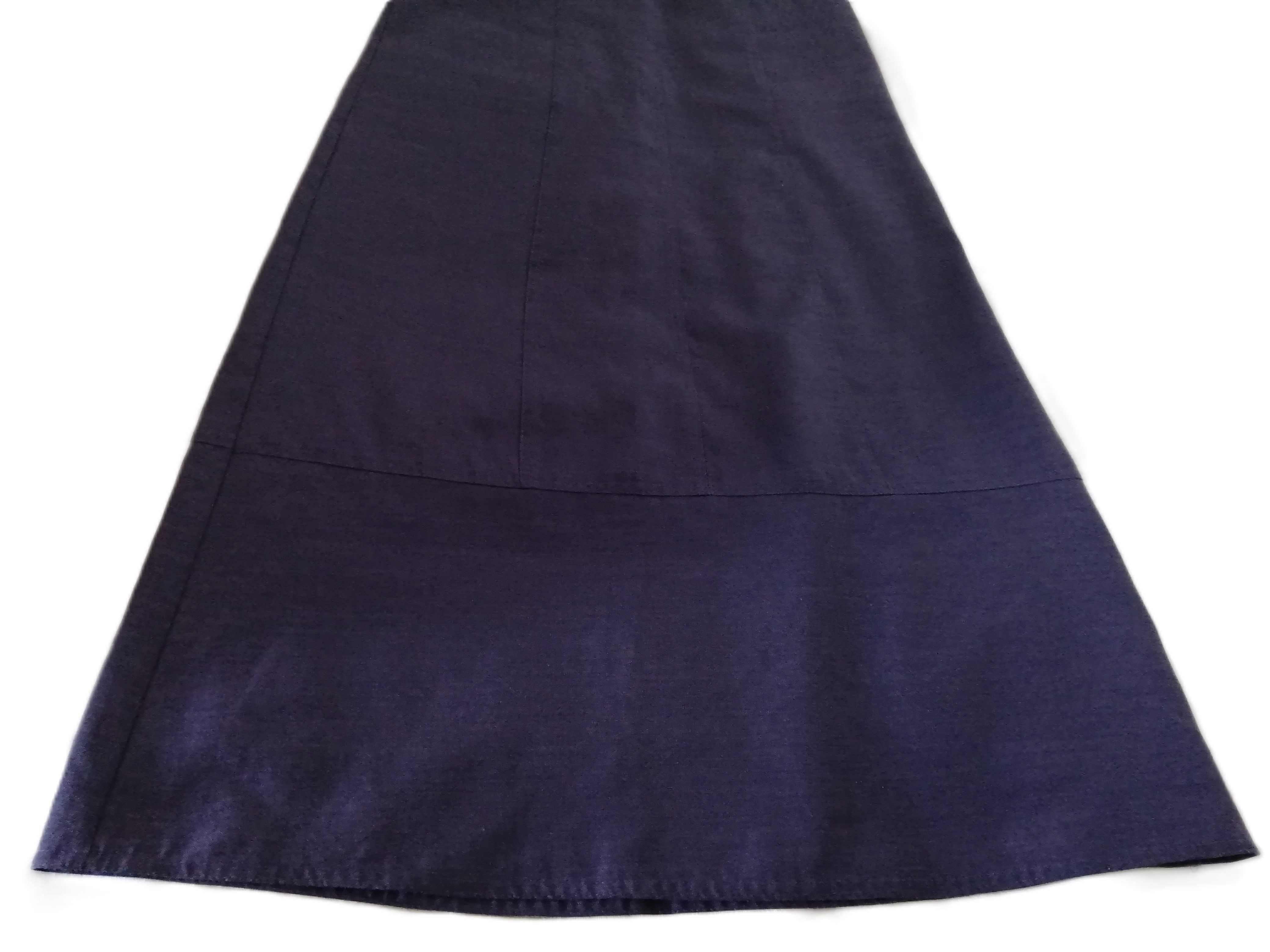 AE Woman Sukienka maxi bawełna krótki rękaw kieszenie fiolet S 36 8