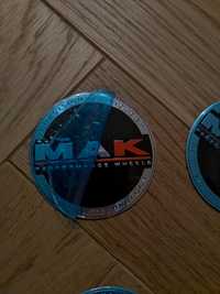 MAK logo emblemat 60mm emblematy Made in italy performance wheels 6 cm