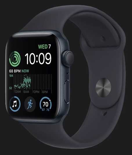 Apple Watch SE 2 (2nd Gen) 44mm GPS Midnight Alum Case  (MNK03W) НОВИЙ
