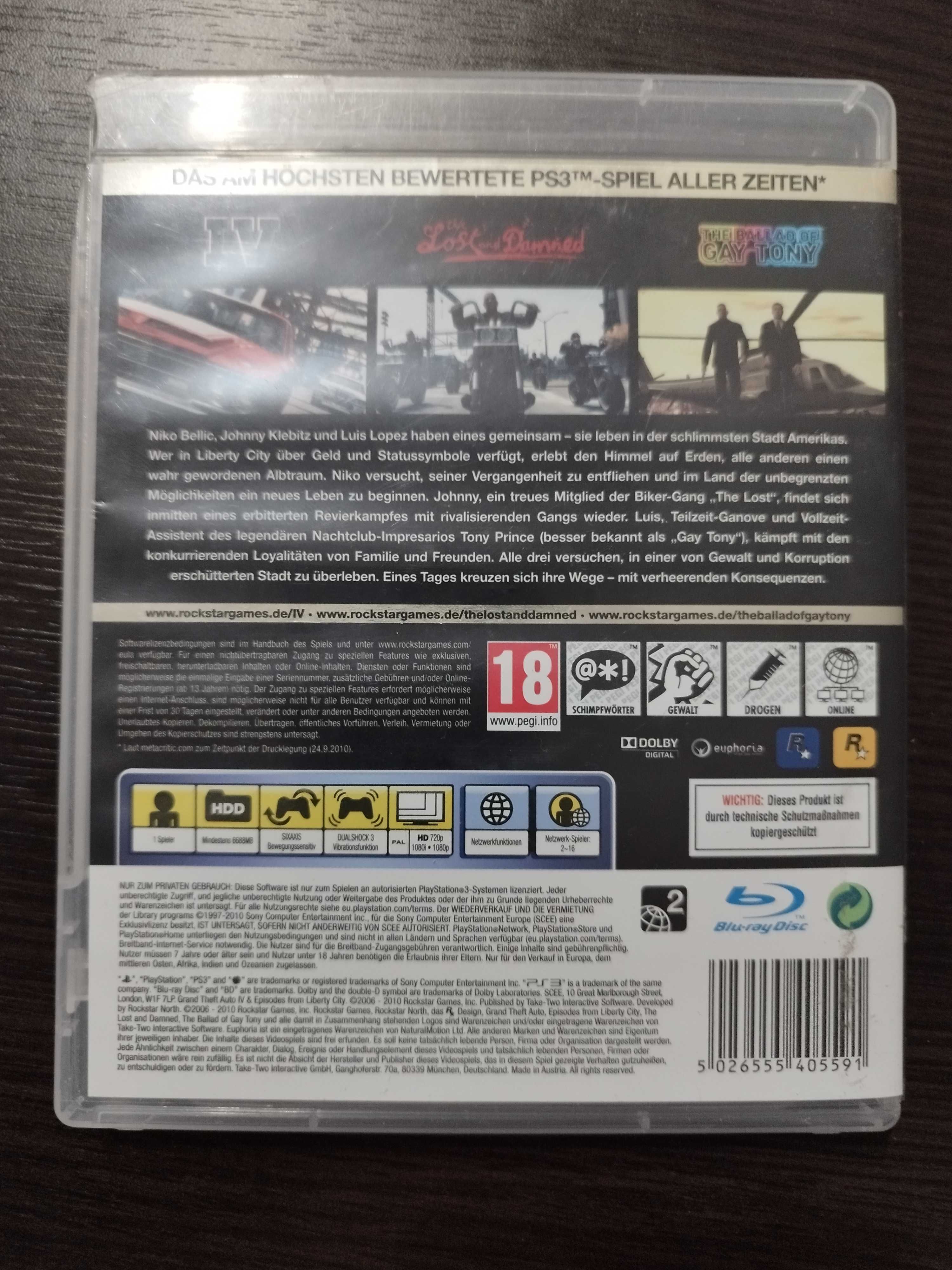 Grand Theft Auto IV & Episodes From Liberty City Complete PS3