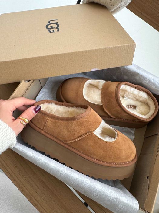 Жіночі зимові уггі Ugg Bea Mary Jane Chestnut (коричневі) u9012