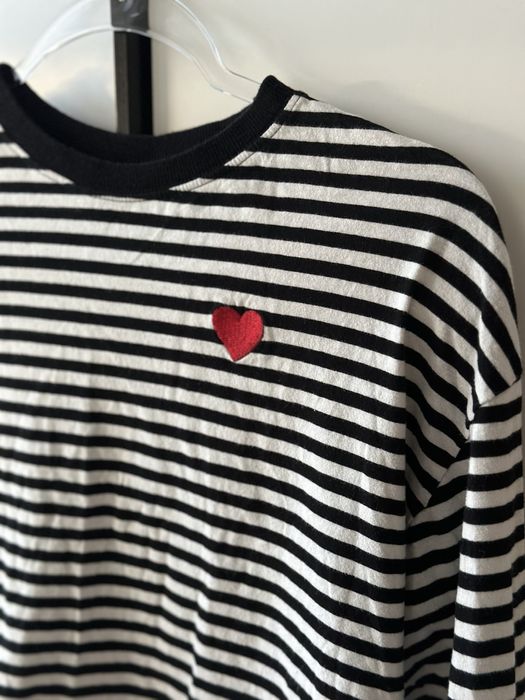 Krotki longsleeve Divided w paski