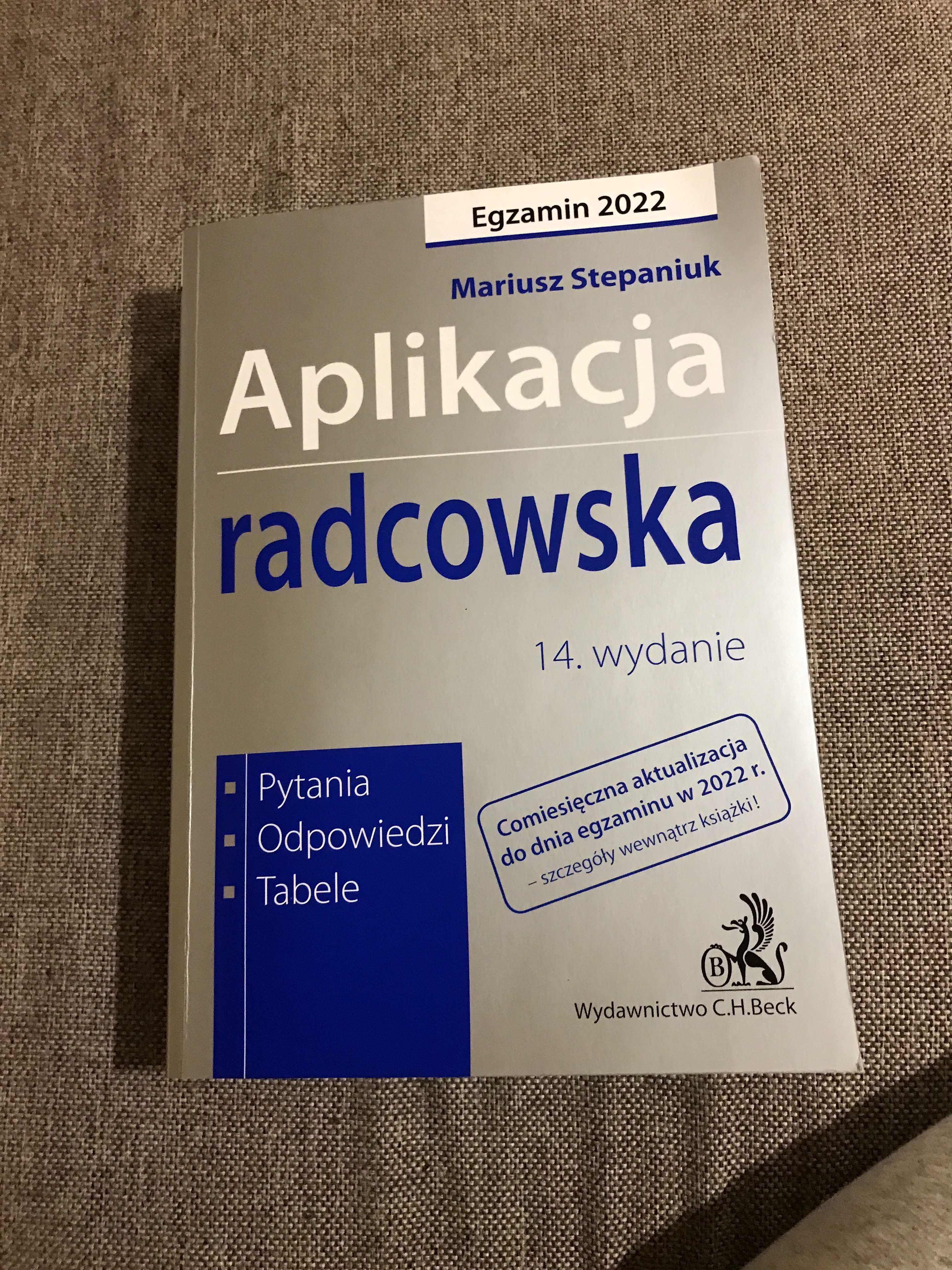 Aplikacja radcowska 2022 Pytania, odpowiedzi, tabele M. Stepaniuk