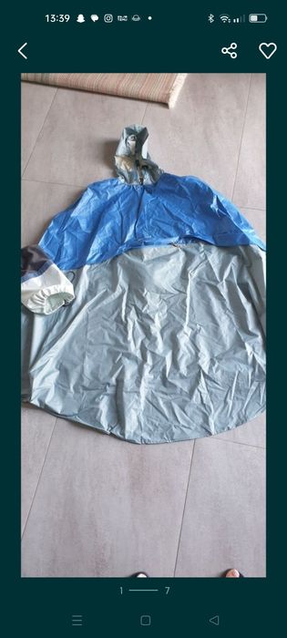 Kurtka płaszcz przeciwdeszczowy na rower o nie tylko