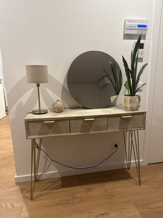 Consola Dourada Copenhaga 110x80cm