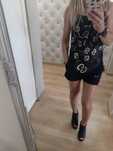 Top transparentny z napisami Gucci s