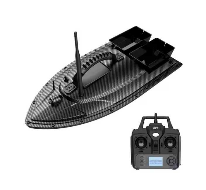 Łódka zanętowa GPS z podajnikami ZASIĘG 500M Bateria 12 000 mAh
