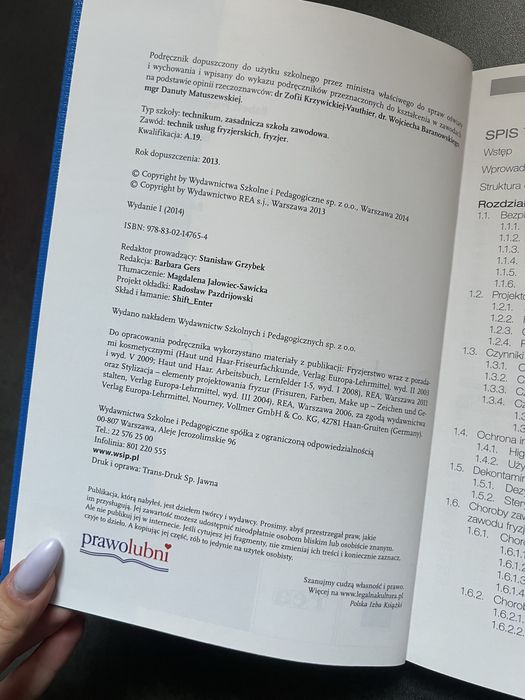 Podrecznik podstawy fryzjerstwa