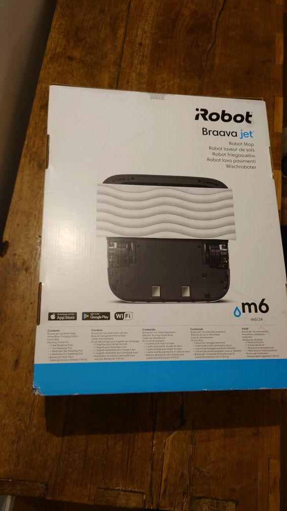 Irobot Jet m6 robô limpa pisos na caixa novo