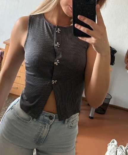 Bluzka, top bez rękawów, Soleia, S