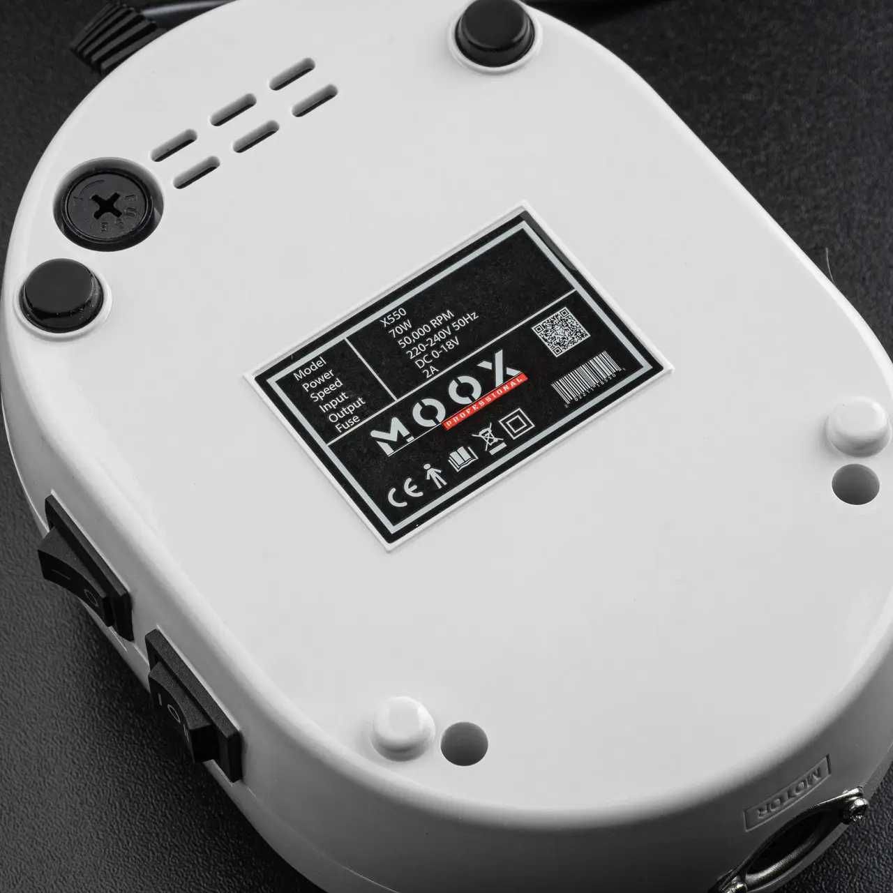 Фрезер для манікюру та педикюру MOOX X550 50000 об/хв 70W Білий