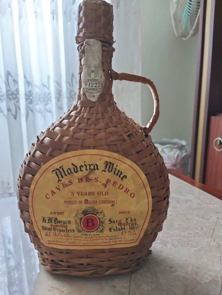 Garrafa artesanal de verga Madeira Wine de coleção