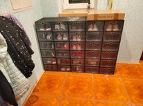 ZESTAW 20x organizer pudełka na buty mocne z klapą pudełko